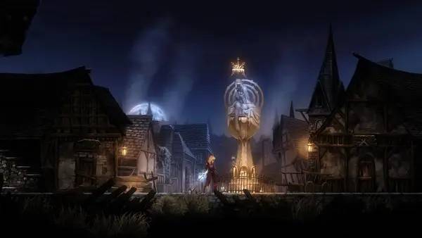 Сцена из внутреннего меню Vigil The Longest Night