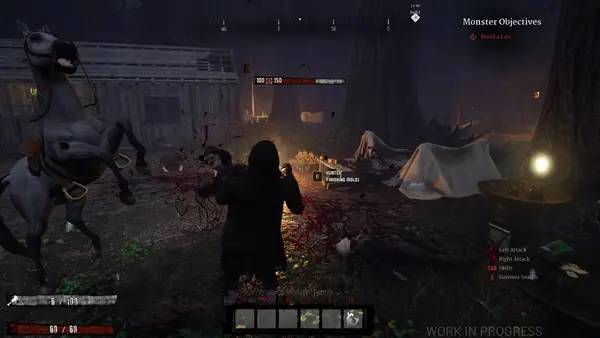 Сцена из внутреннего меню Wanted in Hell