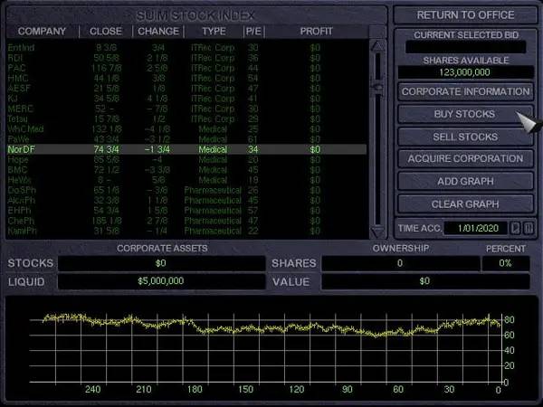 Сцена из внутреннего меню War Inc