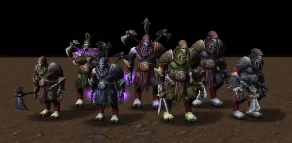 Сцена из внутреннего меню Warcraft 3  Frozen Throne - Return of the Storm