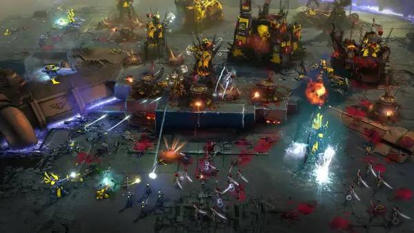 Сцена из внутреннего меню Warhammer 40,000 Dawn of War 3