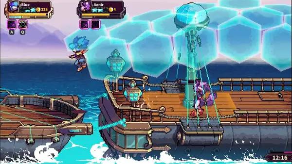 Сцена из внутреннего меню Wendigo Blue