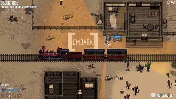 Сцена из внутреннего меню WESTSLINGERS