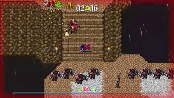 Сцена из внутреннего меню Whispike Survivors - Sword of the Necromancer