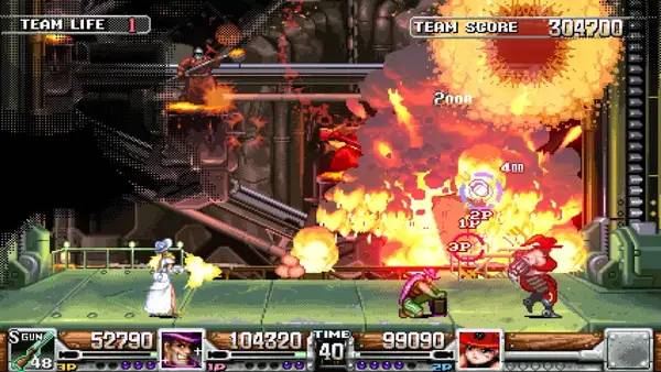 Сцена из внутреннего меню Wild Guns Reloaded