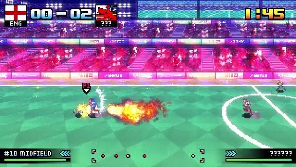 Сцена из внутреннего меню World Fighting Soccer 22