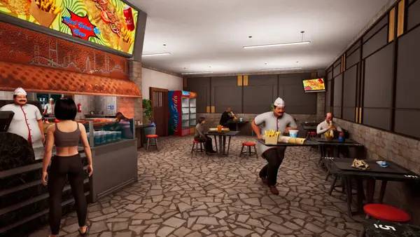 Сцена из внутреннего меню Wrap House Simulator