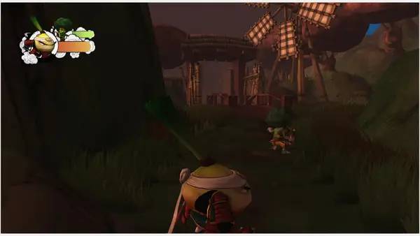 Сцена из внутреннего меню Yasai Ninja