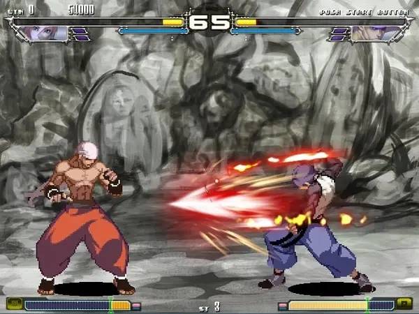 Сцена из внутреннего меню Yatagarasu Attack on Cataclysm