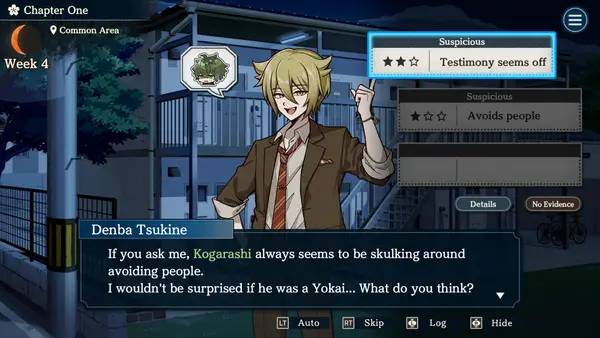 Сцена из внутреннего меню Yokai Landlord Monster Mystery!