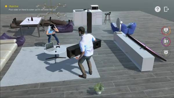 Сцена из внутреннего меню You have a drunk friend