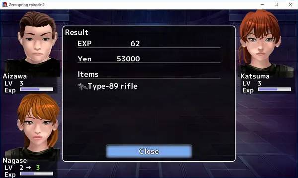 Сцена из внутреннего меню Zero spring episode 2