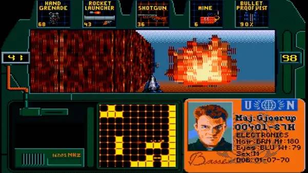 Сцена из внутреннего меню Zero Tolerance