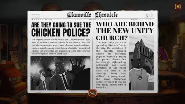 Сцена из внутреннего меню Zipp's Café