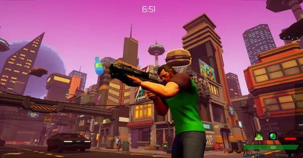 Сцена с применением игровых возможностей Abstract