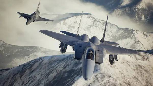 Сцена с применением игровых возможностей ACE COMBAT 7 SKIES UNKNOWN