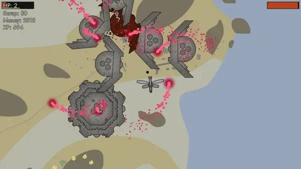 Сцена с применением игровых возможностей Airships Lost Flotilla