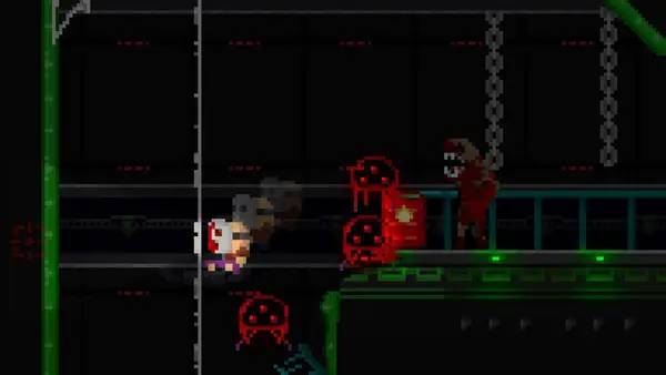 Сцена с применением игровых возможностей Alien Scumbags