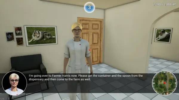 Сцена с применением игровых возможностей Animal Doctor