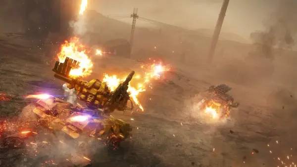 Сцена с применением игровых возможностей ARMORED CORE 6 FIRES OF RUBICON