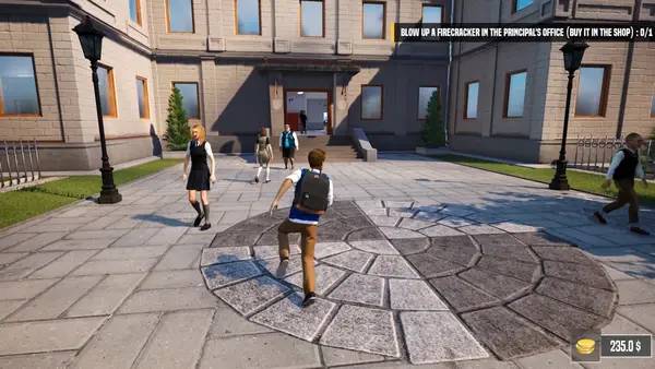 Сцена с применением игровых возможностей Bad Guys at School