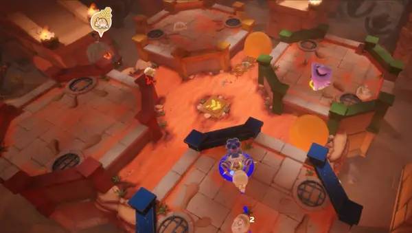 Сцена с применением игровых возможностей Bake 'n Switch