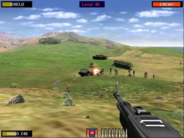 Сцена с применением игровых возможностей Beachhead 2002