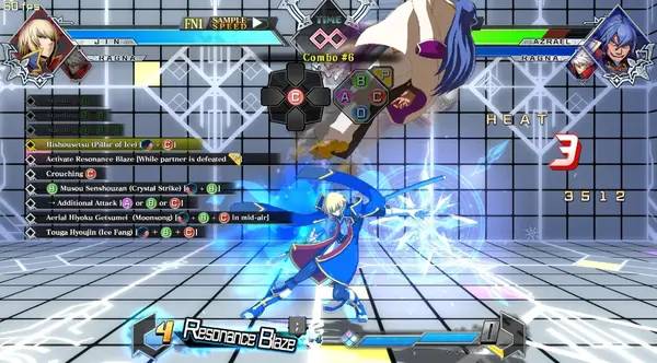 Сцена с применением игровых возможностей BlazBlue  Cross Tag Battle