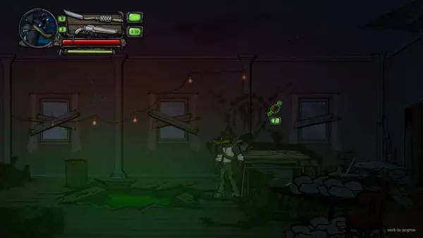 Сцена с применением игровых возможностей BUCK Saturday Morning Cartoon Apocalypse