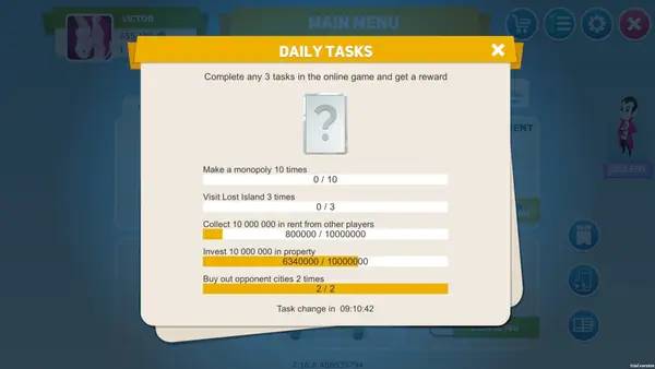 Сцена с применением игровых возможностей Business Tour - Board Game with Online Multiplayer