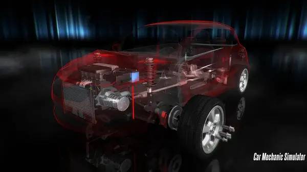 Сцена с применением игровых возможностей Car Mechanic Simulator 2014