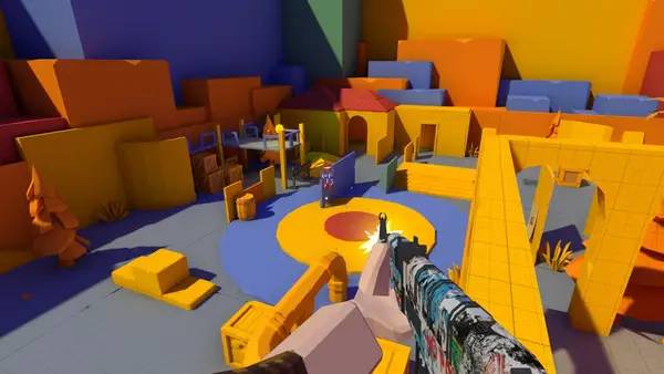 Сцена с применением игровых возможностей Cartoon Strike