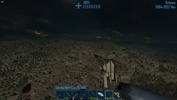 Сцена с применением игровых возможностей CastleMiner Z