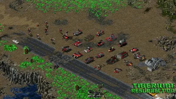 Сцена с применением игровых возможностей Command & Conquer Tiberium Resurrection