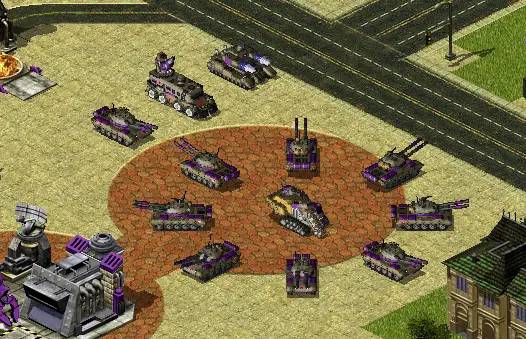 Сцена с применением игровых возможностей Command & Conquer  Yuri's Revenge - Final War