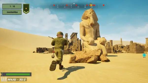 Сцена с применением игровых возможностей Commando Hero 2 First Blood