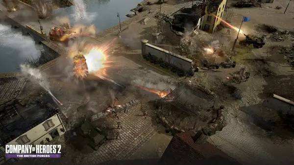 Сцена с применением игровых возможностей Company of Heroes 2 - The British Forces