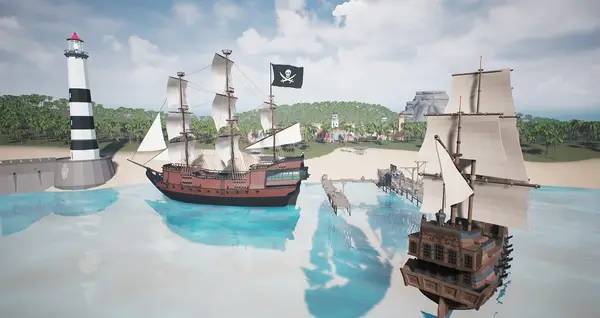 Сцена с применением игровых возможностей Cutthroat Cove