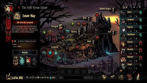 Сцена с применением игровых возможностей Darkest Dungeon  The Color Of Madness