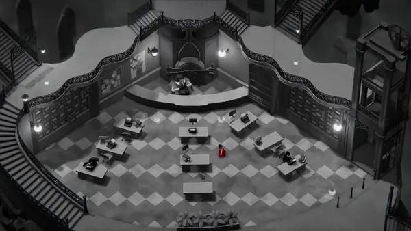 Сцена с применением игровых возможностей Death's Door