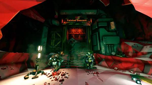 Сцена с применением игровых возможностей Deep Rock Galactic  Rogue Core