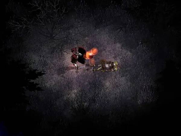 Сцена с применением игровых возможностей Depths of Peril