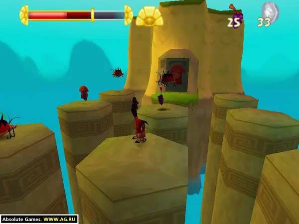 Сцена с применением игровых возможностей Disney's The Emperor's New Groove Action Game