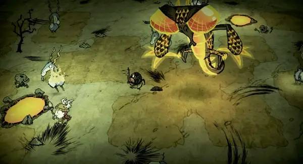 Сцена с применением игровых возможностей Don't Starve Together