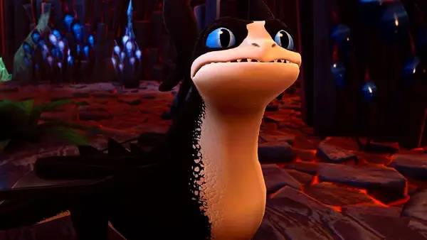 Сцена с применением игровых возможностей DreamWorks Dragons Legends of The Nine Realms