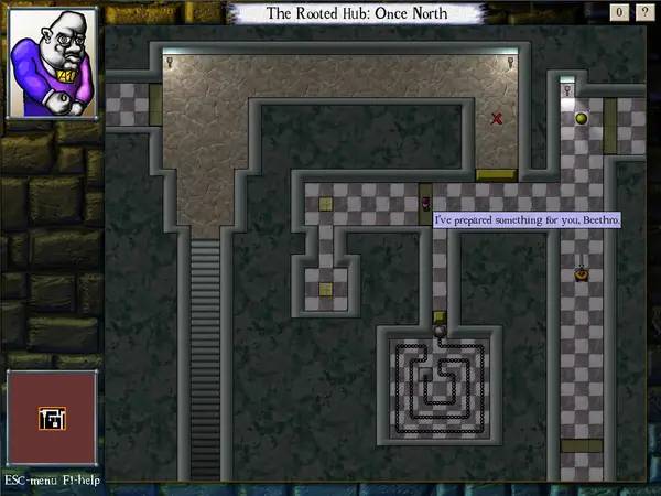 Сцена с применением игровых возможностей DROD The Second Sky