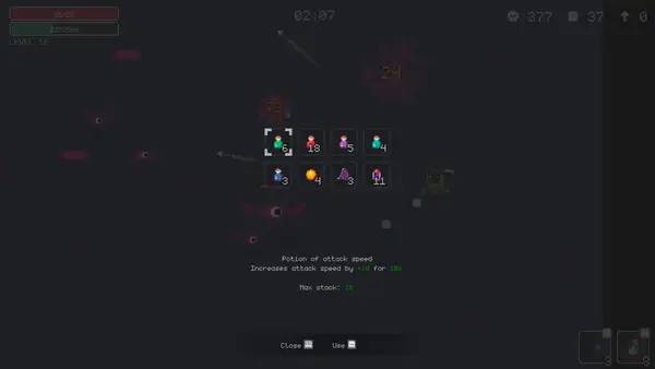 Сцена с применением игровых возможностей Endless waves survival