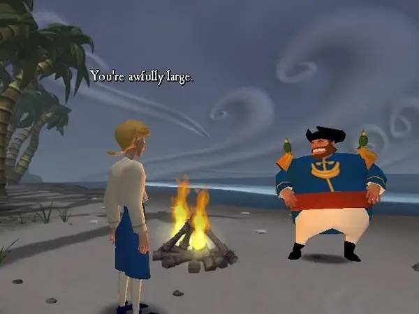Сцена с применением игровых возможностей Escape from Monkey Island