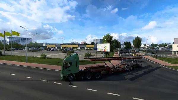 Сцена с применением игровых возможностей Euro Truck Simulator 2 - Beyond the Baltic Sea