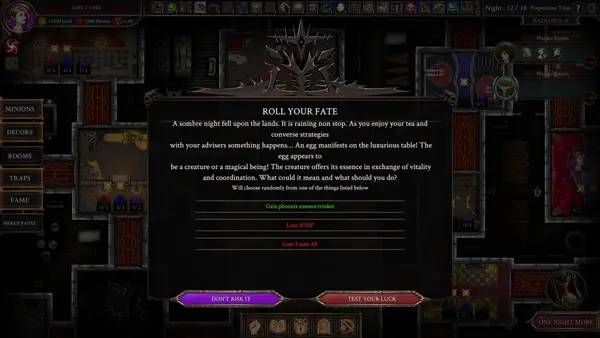 Сцена с применением игровых возможностей Few Nights More Genesis